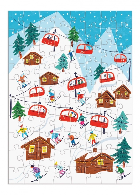 Calendar de advent Galison Puzzle cu 12 puzzle-uri