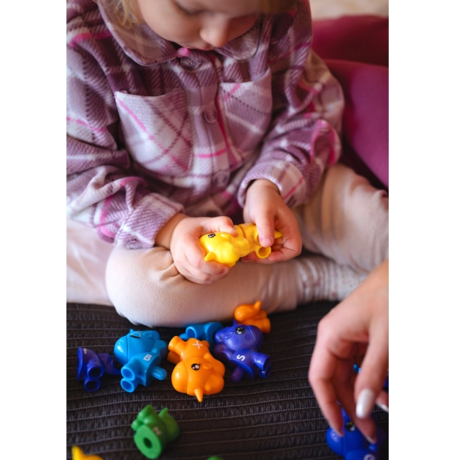 Figurine Montessori Unicorn Dopasuj Literki