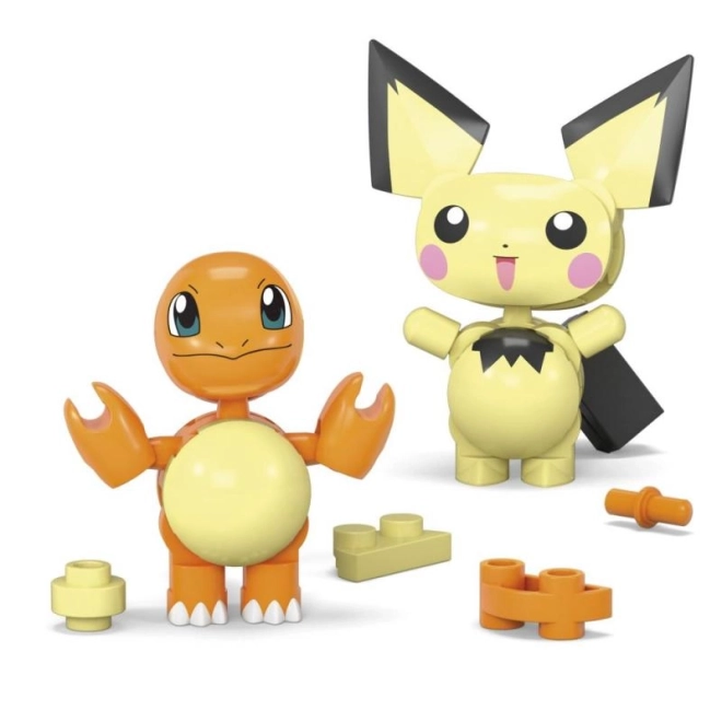 Mega Construx Pokémon Pokéball cu Charmander și Pichu