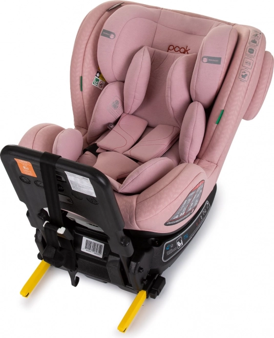 Scaun auto rotativ Chipolino Peak i-Size 40-150cm Isofix Flamingo