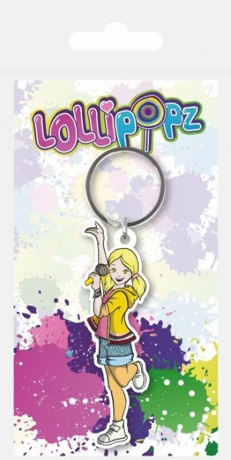 Breloc din cauciuc Lollipopz galben