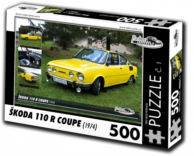 Puzzle Retro Auta Škoda 110 R Coupe 500 piese