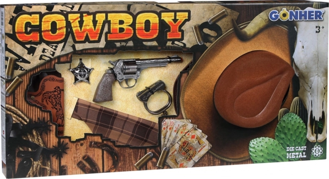 Set cowboy cu pălărie Gonher