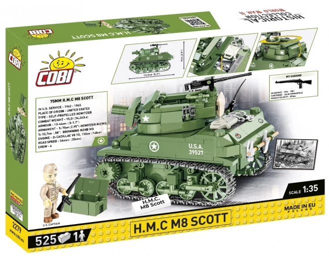 Set de construcție tanc H.M.C M8 Scott