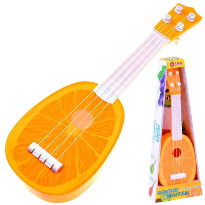 Ukulele de fructe pentru copii – portocalie