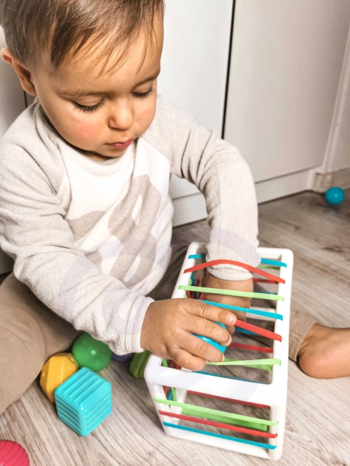 Jucărie Cub Sensory WOOPIE cu Forme Colorate
