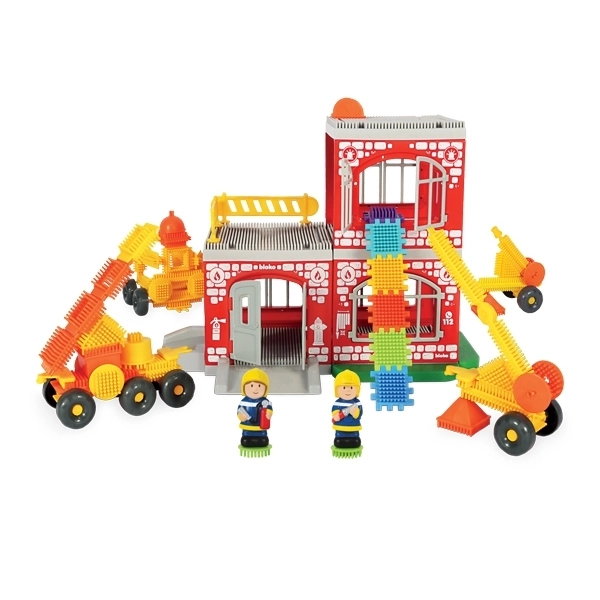 Set de construcție Pin Bricks Pompieri