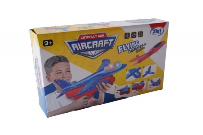 Avion din spumă cu lansator
