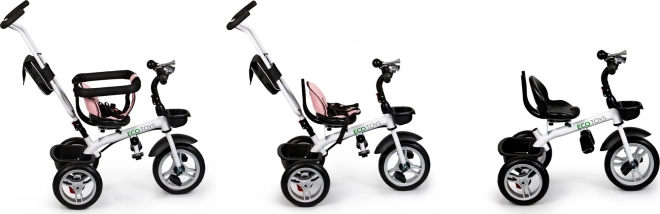 Tricicletă copii cu scaun rotativ 360°