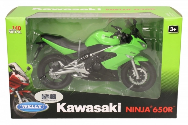 Motocicletă de jucărie Kawasaki Ninja 650R verde