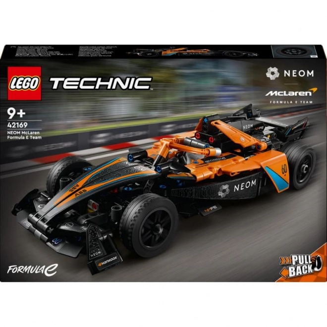 Neom McLaren Formula E mașina de curse Lego Technic