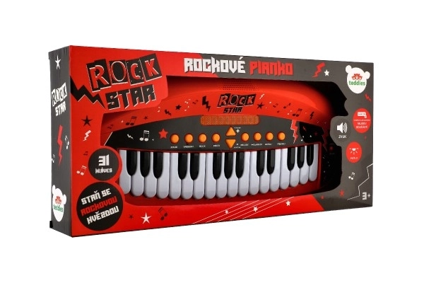 pianko rock star cu 31 de clape și efecte luminoase