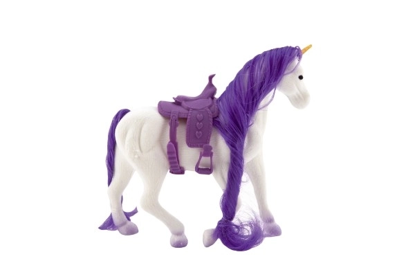 Unicorn cu șa și flișcă 21cm