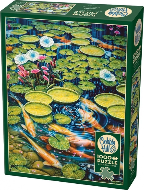 Puzzle Cobble Hill Iaz cu crapi koi 1000 piese