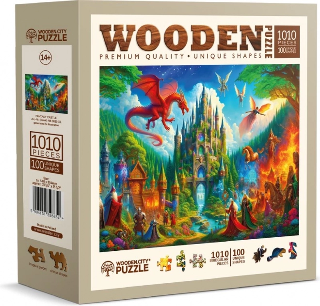 Puzzle din lemn Fantasy Castel 1010 piese