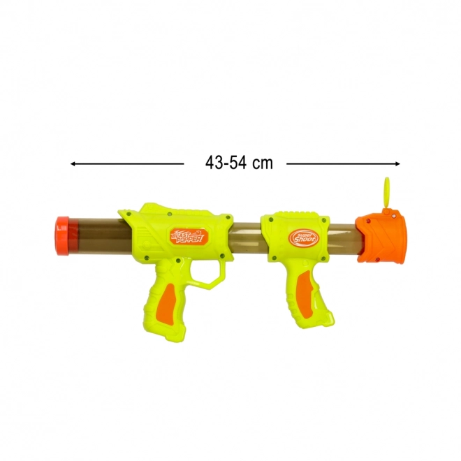 Pistol de jucărie 2 în 1 verde cu bile și gloanțe