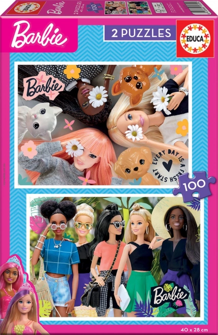 Educa puzzle Barbie 2x100 piese