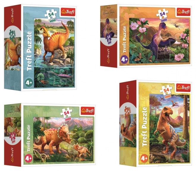 Puzzle Trefl 54 piese mini - Dinozauri uimitori