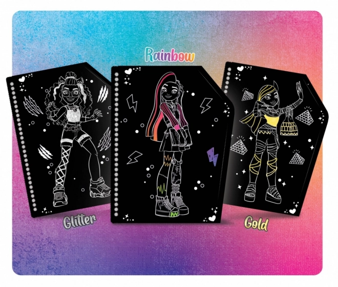 Carnet de zgâriat Monster High