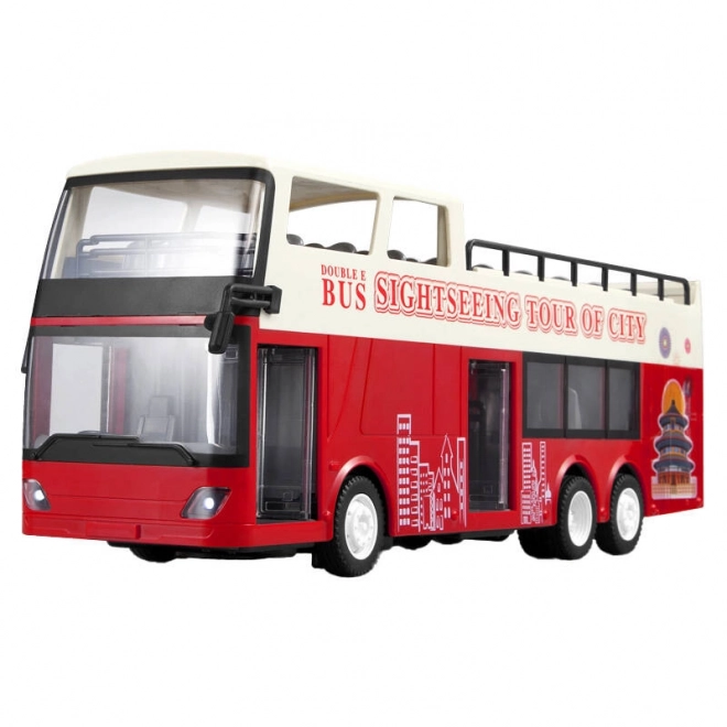 autobuz turistic telecomandat 1:18 Double Eagle (roșu)