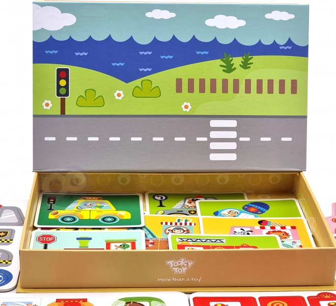 Tooky Toy Dulap Montessori Magnetic cu 80 Piese