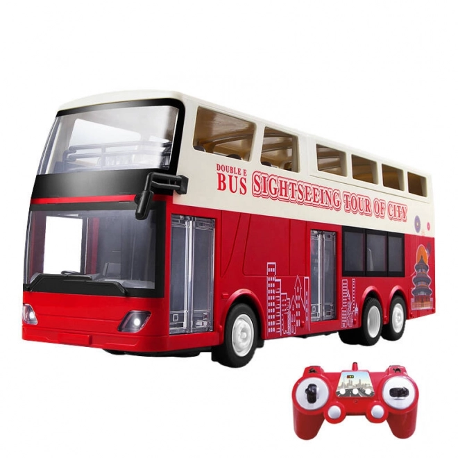 autobuz turistic telecomandat 1:18 Double Eagle (roșu)