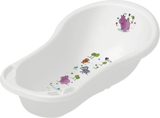 Cădiță pentru copii 100 cm „Hippo”, Albă