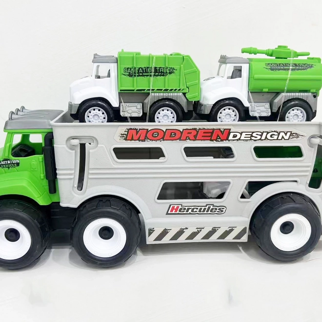 Tractor de jucărie cu mașinuțe 31 cm
