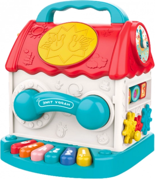 Cub educațional interactiv în formă de casă pentru copii