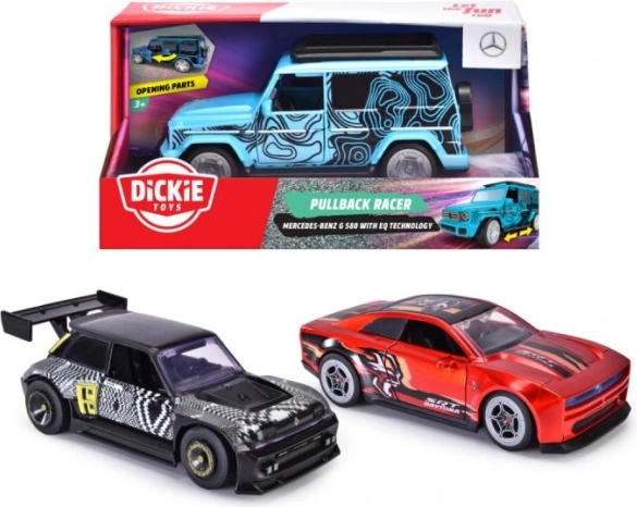 mașină pe volant pullback racer 15 cm cu uși care se deschid