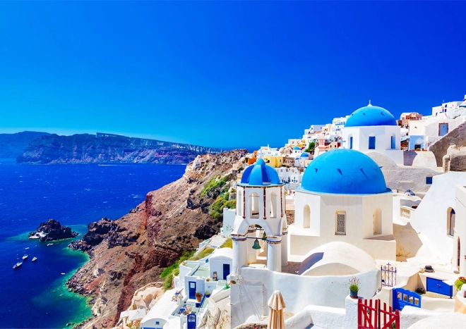 Puzzle din lemn Santorini Grecia