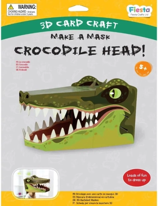 Set creativ mască 3D Crocodil