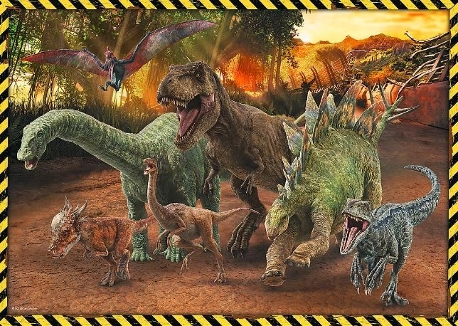 Puzzle 200 piese dinozauri Jurassic Park