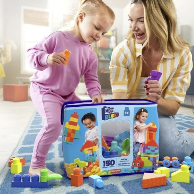 Mega Bloks Pungă Mare De Cărămizi - Albastru