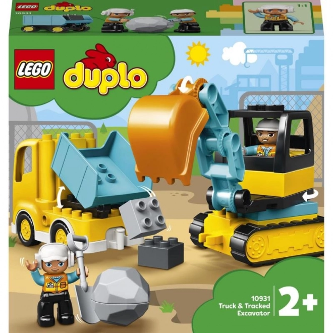 Lego Duplo - Camion și Excavator pe șenile