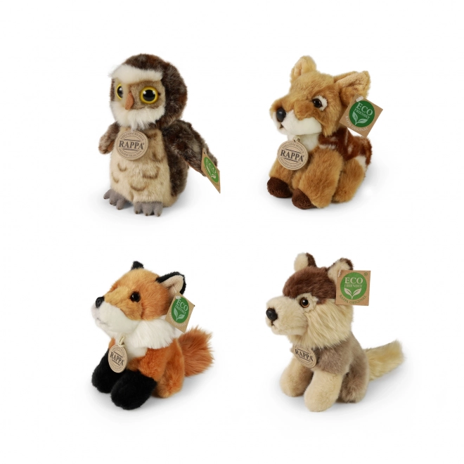 Set display jucării pluș eco-friendly animale sălbatice