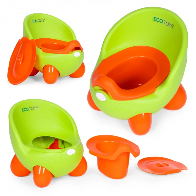 Toaletă olita pentru copii Ecotoys verde