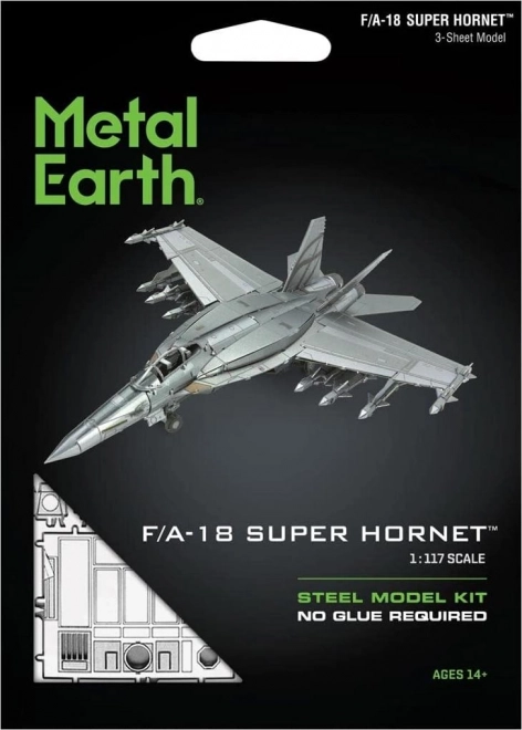 Puzzle 3D metalic Avion F/A-18 Super Hornet