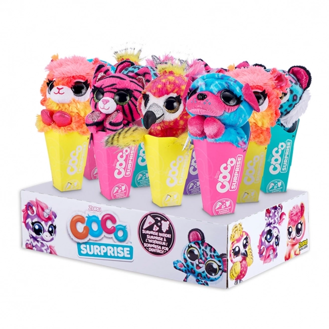Animăluțul de pluș Coco Neon cu surpriză