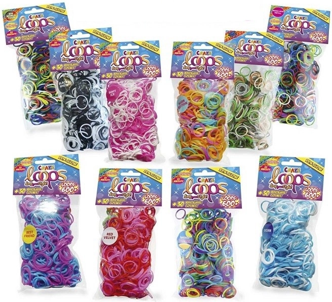 Elasticuri pentru împletire Loom 600 buc