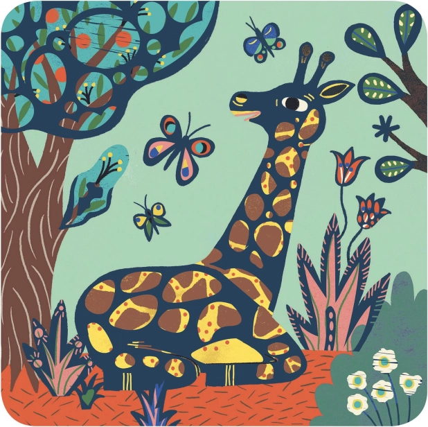 Imagini de zgâriat Jungle Animale Djeco