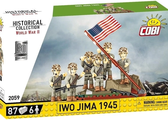 Cărămizi Ridicarea steagului pe Iwo Jima 1945 - 87 de piese