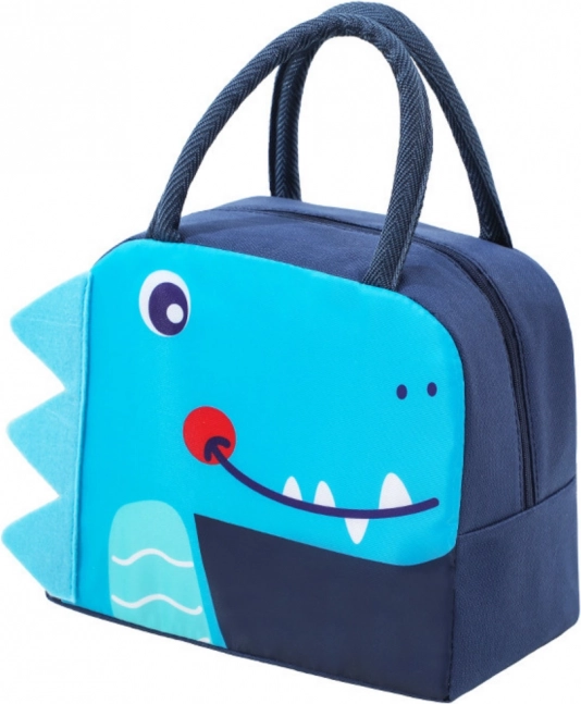 Geantă termoizolantă pentru prânz Dino albastru 23cm