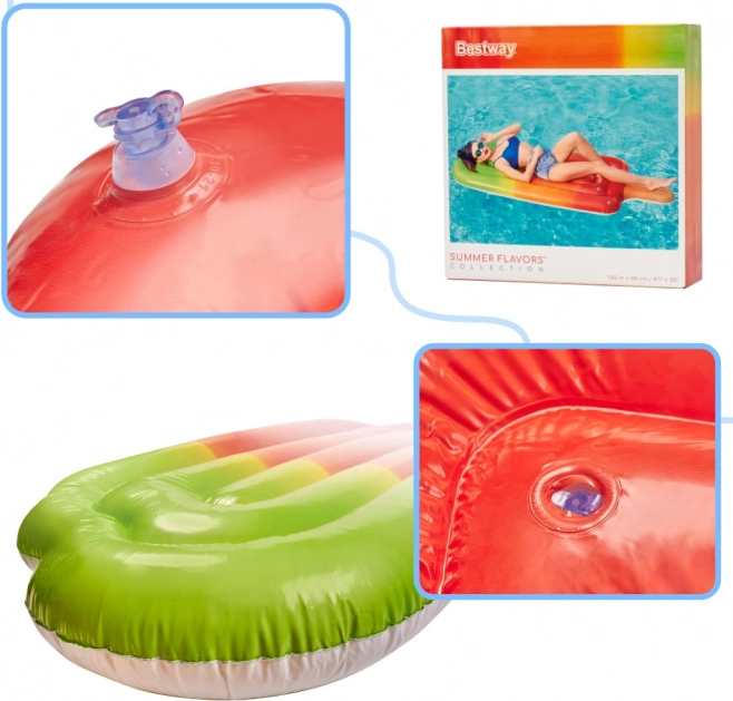 BESTWAY saltea gonflabilă în formă de înghețată pe băț 185 × 89 cm, greutate maximă 90 kg