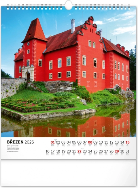 Calendar de perete Republica Cehă 2026