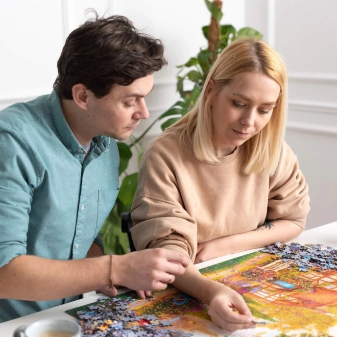 Puzzle 1000 de piese Premium Plus Tea Time venituri necazuri