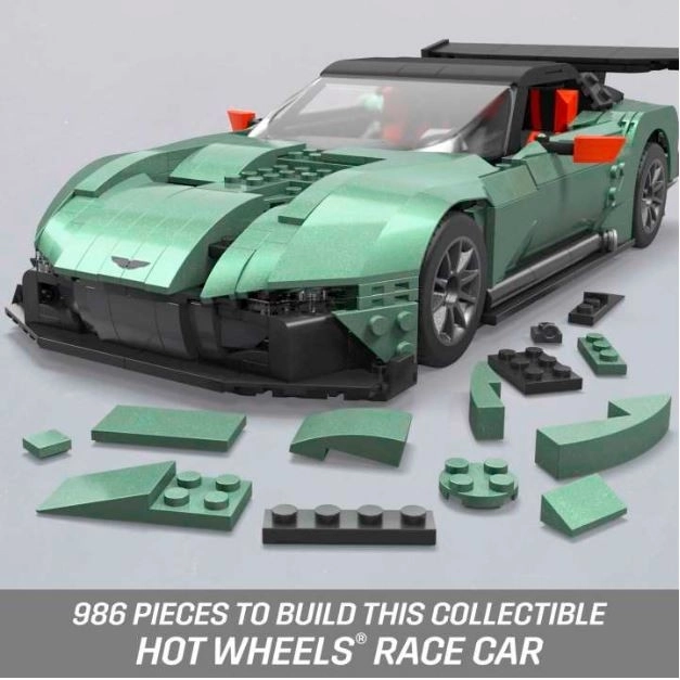 Set construcție mega hot wheels aston martin vulcan