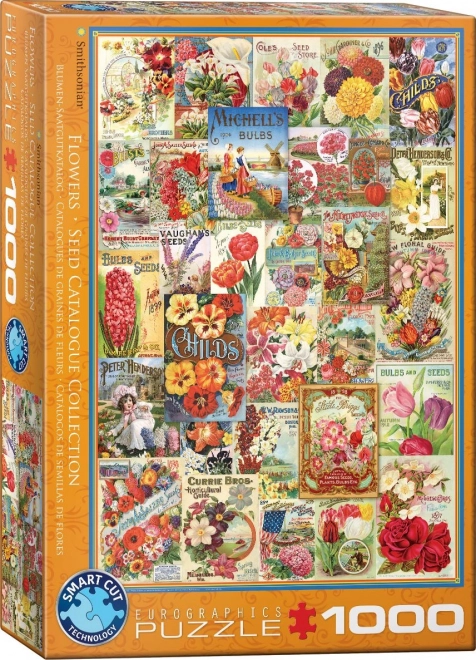 puzzle catalog de semințe: flori 1000 piese