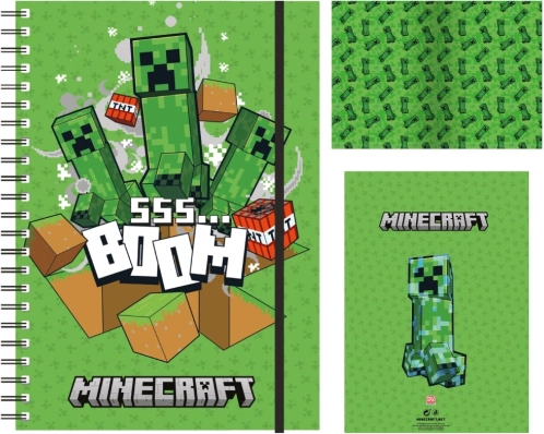 Caiet dictando cu tematică Minecraft