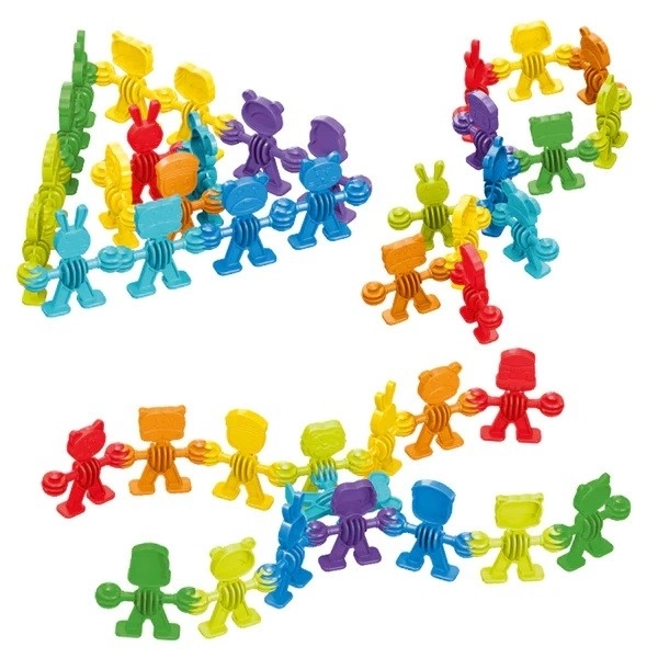 Blocuri pentru micii genii - Figurine colorate set 64